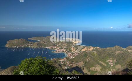 La France, la Guadeloupe, archipel des Saintes, Terre-de-Haut, Les Saintes bay est la troisième plus belle baie du monde Banque D'Images