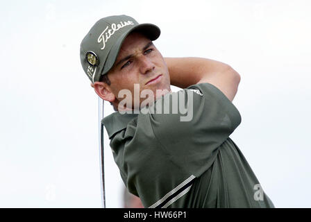 SERGIO GARCIA ESPAGNE L'OPEN MUIRFIELD EN ÉCOSSE LE 21 JUILLET 2002 Banque D'Images