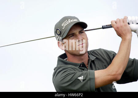 SERGIO GARCIA ESPAGNE L'OPEN MUIRFIELD EN ÉCOSSE LE 21 JUILLET 2002 Banque D'Images