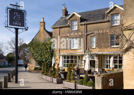 Swan Hotel, Village de Broadway, Worcestershire England UK Cotswolds Banque D'Images