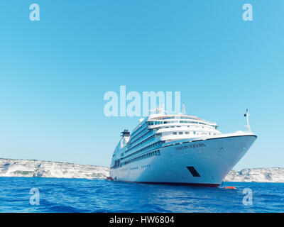 Ferry Boat, Bonifacio, Corse Banque D'Images