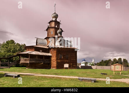 Église en bois à suzdal Banque D'Images