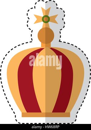 Vierge Marie icône de la couronne Illustration de Vecteur