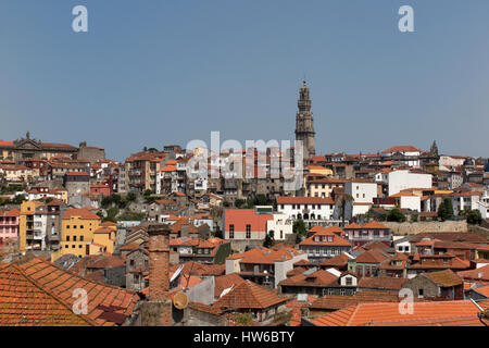 Vue panoramique de la vieille ville de Porto Portugal Banque D'Images