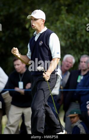 NICLAS FASTH Européenne de la Ryder Cup 0229 Septembre 2002 Banque D'Images