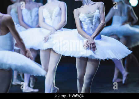 Mains de ballerines. Le Lac des cygnes. Banque D'Images