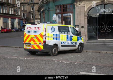 Fourgon de police stationné à Dundee Banque D'Images