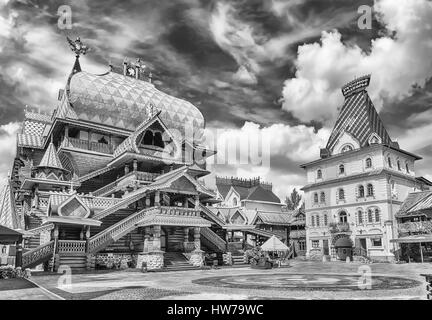 L'emblématique 'complexe' aka Izmailovo Kremlin en Izmailovskiy Kremlin, un centre culturel à Moscou, Russie Banque D'Images