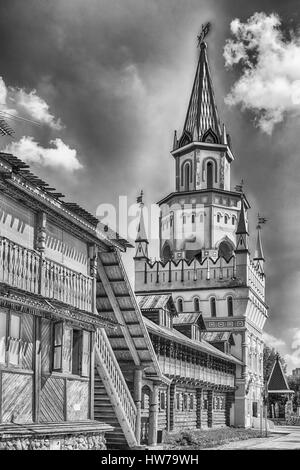 L'emblématique 'complexe' aka Izmailovo Kremlin en Izmailovskiy Kremlin, un centre culturel à Moscou, Russie Banque D'Images