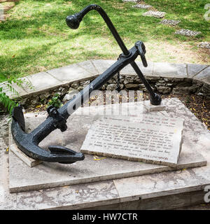 Bataille de Trafalgar 1992 Monument érigé dans le cimetière de Trafalgar Gibraltar Banque D'Images