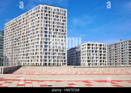 Bâtiments résidentiels modernes dans l'UNO City Complex à Vienne, Autriche. Banque D'Images
