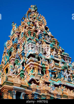 Décorées dans arunachaleswarar riche temple thiruvanamalaï, Inde Banque D'Images