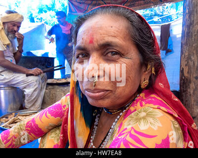 Close up femme indienne du Kerala Banque D'Images