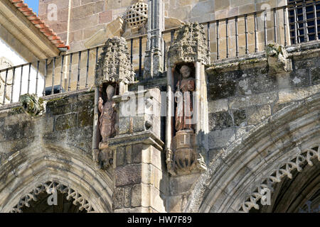 Particulier de l'enclos paroissial de la cathédrale de Braga Banque D'Images