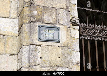 Particulier de l'enclos paroissial de la cathédrale de Braga Banque D'Images