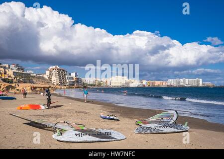 L'Espagne, Iles Canaries, Tenerife island, El Medano searesort Banque D'Images