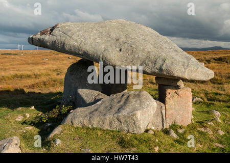 Dolmen près de Ardara, Irlande. Banque D'Images