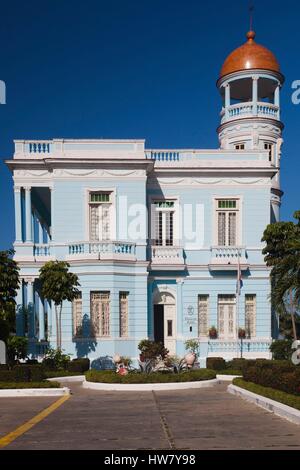 Cuba, Cienfuegos, Cienfuegos Province, Punta Gorda, l'Hostal Palacio Azul Banque D'Images