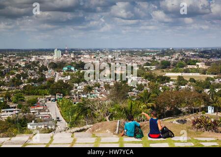 Cuba, Santa Clara, Santa Clara, augmentation de la ville depuis le Lomo de Caparo Banque D'Images