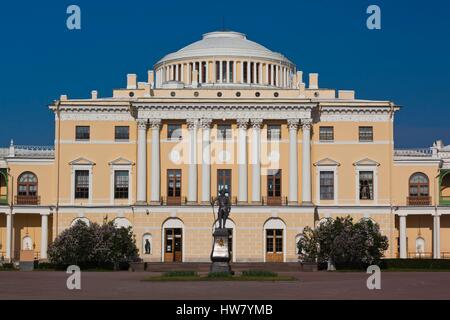 La Russie, Saint-Pétersbourg, Pavlovsk, Grand Palais du tsar Paul Ier, Charles Cameron, architecte britannique, extérieur Banque D'Images