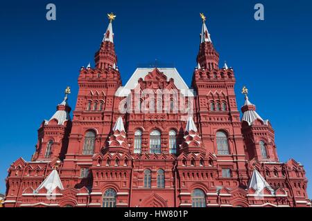 La Russie, Moscou, la Place Rouge, le Musée d'histoire de l'état, matin Banque D'Images
