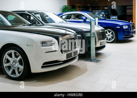 L'Angleterre, Londres, Mayfair, Rolls Royce car showroom Banque D'Images