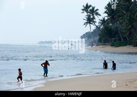 Sri Lanka, Province du Sud, district de Matara, Matara, Beach Club Koggala Village Banque D'Images