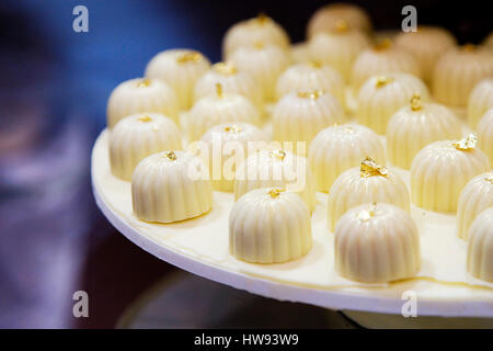 Des bonbons au chocolat blanc Banque D'Images