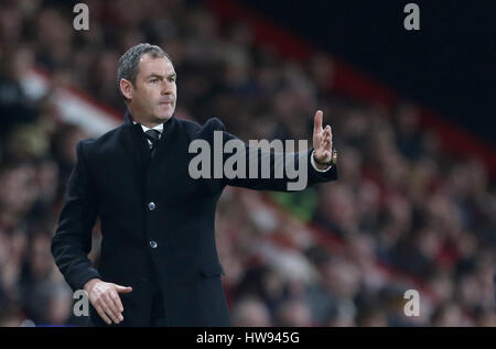 Swansea City manager Paul Clement au cours de la Premier League match au stade de vitalité, de Bournemouth. Banque D'Images