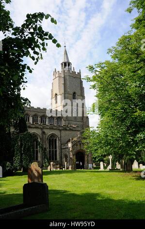 L'église St Mary vierge, Burwell, Cambridgeshire, la plupart de l'édifice actuel date du 15e siècle. Nikolaus Pevsner a décrit comme "le mo Banque D'Images