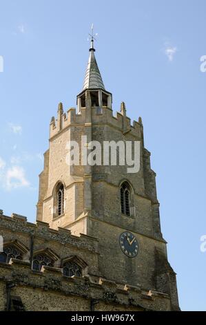 L'église St Mary vierge, Burwell, Cambridgeshire, la plupart de l'édifice actuel date du 15e siècle Banque D'Images