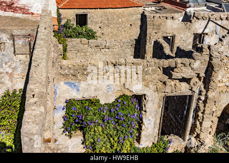 Le Palais du Grand Maître des Chevaliers de Rhodes, également connu sous le nom de Kastello, est un château médiéval de la ville de Rhodes, Grèce. Banque D'Images