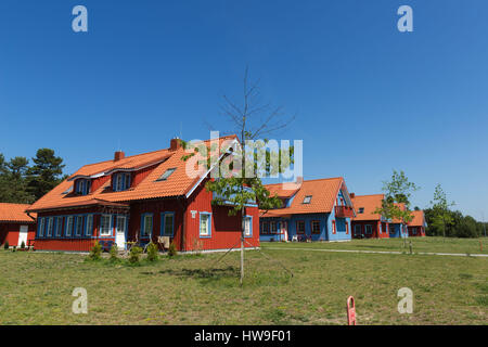 Nouvelle maison construite dans l'ancien, style typique de la région de Courlande dans NIDA, Coronian Spit, UNESCO World Heritage, Lituanie, Europe de l'Est Banque D'Images