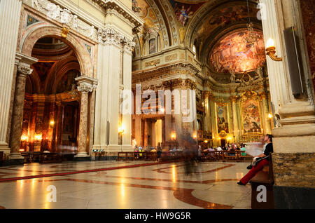 Eglise de Saint Ignace de Loyola au Campus Martius. Rome, Latium, Italie, Europe. Banque D'Images