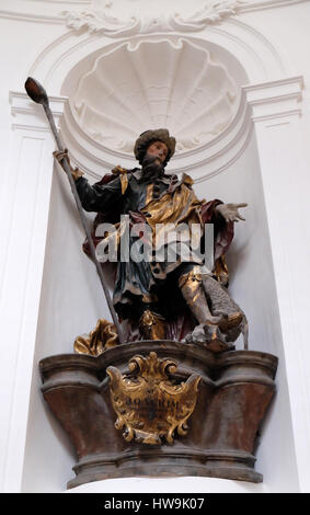 Saint Joachim, autel dans l'église collégiale à Salzbourg le 13 décembre 2014. Banque D'Images