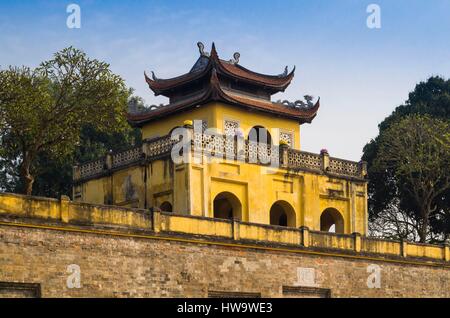 Vietnam, Hanoi, La Citadelle impériale, gate Banque D'Images