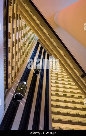 Pan Pacific Singapore, Singapour, l'intérieur du hall de l'hôtel Banque D'Images