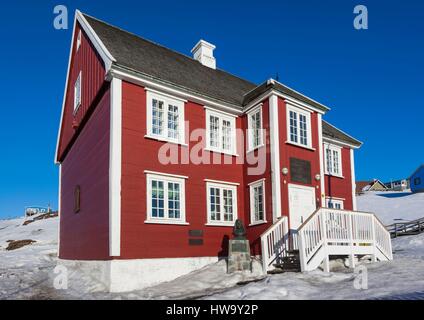 Le Groenland, baie de Disko, Ilulissat, Knud Rasmussen Museum, extérieur Banque D'Images