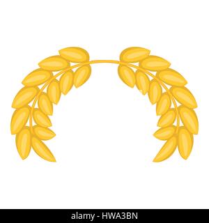 Gerbe d'épis, l'icône de style cartoon Illustration de Vecteur