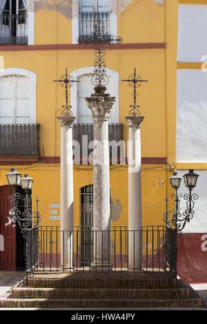 Espagne, Andalousie, quartier Santa Cruz de Séville, inscrite au Patrimoine Mondial de l'UNESCO, la Plaza de Las Cruces (Croix square) Banque D'Images