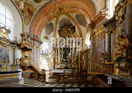 En République tchèque, en Bohême centrale, Prague, centre historique classé au Patrimoine Mondial de l'UNESCO, Hradcany (quartier du château), l'église Notre-Dame-Lorette Banque D'Images