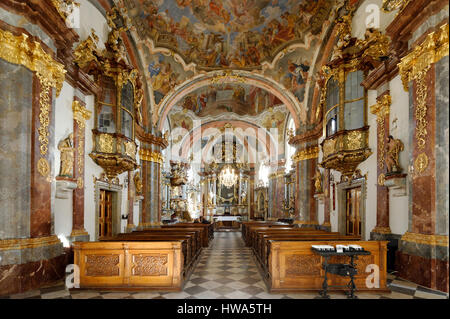 En République tchèque, en Bohême centrale, Prague, centre historique classé au Patrimoine Mondial de l'UNESCO, Hradcany (quartier du château), l'église Notre-Dame-Lorette Banque D'Images