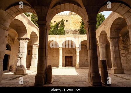 La Tunisie, région du Nord-Ouest, Le Kef ou Le Kef, Cour de basilique de Jaama el-Kebir Banque D'Images