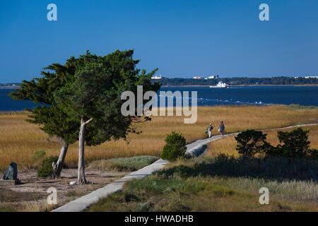 United States, North Carolina, Kure Beach, Fort Fisher Historic Site Banque D'Images