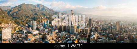 Le département de Cundinamarca, en Colombie, Bogota, district de Centro, vue générale de la ville de la Torre Colpatria Banque D'Images