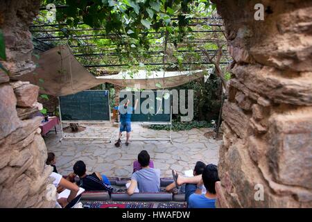 La Turquie, Izmir, Province, Sirince Village Mathématiques, Matematik Köyü, une leçon au milieu de la nature Banque D'Images