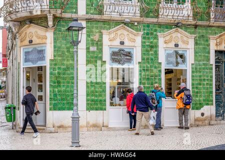 Portugal, Algarve, Lagos, vieille ville, Luis de Camoes square Banque D'Images