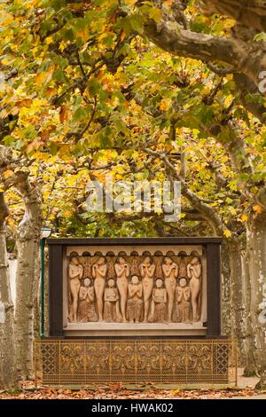 L'Allemagne, de la Hesse, Darmstadt, Mathildenhohe Kunstlerkolonie Park, automne Banque D'Images