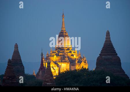 Le Myanmar, Mandalay, Bagan, pagodes de l'État Banque D'Images