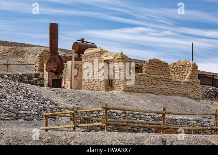 Harmony Borax Works, Death Valley National Park, California USA Banque D'Images